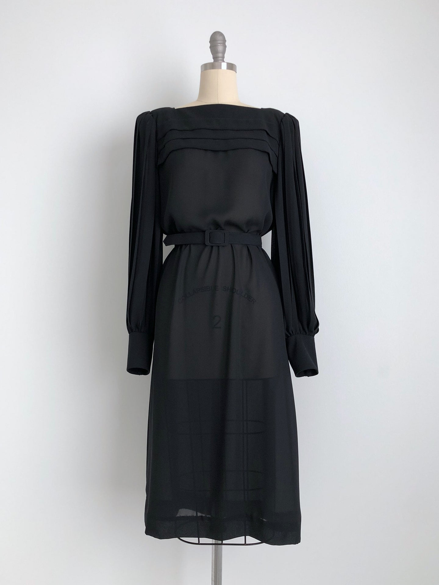 Vintage 70s Sheer Black Dress | Canary ...